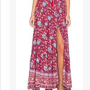 Spell and the Gypsy folk town maxi skirt Xs